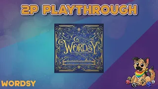 Wordsy Board Game 2 Player Playthrough