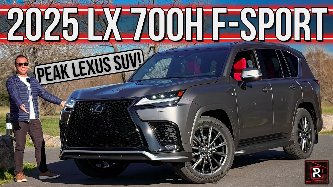 The 2025 Lexus LX 700h F-Sport Is A Sturdy Hybrid Luxury SUV With A Youthful Vibe