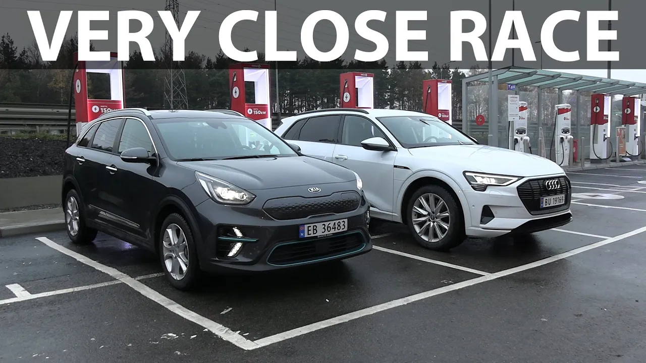 Race between e-Niro and e-tron with @krisrifa