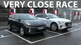 Race between e-Niro and e-tron with @krisrifa