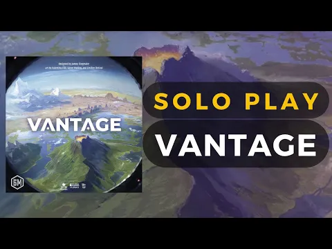 Vantage Board Game Solo Gameplay | DaniCha