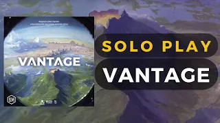 Vantage Board Game Solo Gameplay | DaniCha