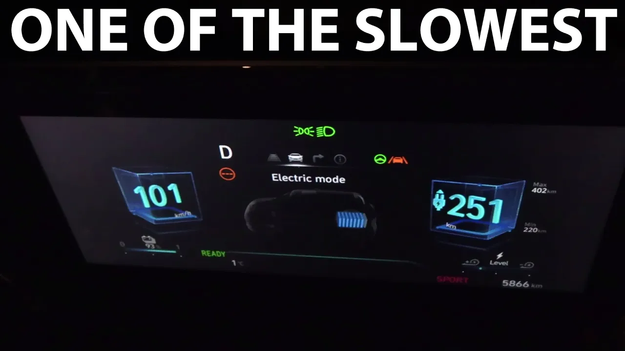 Hyundai Inster LR acceleration, braking and noise test
