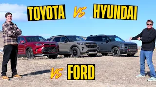 2026 Grand Highlander vs Explorer vs Palisade - Here’s The Hands On Comparison You Asked For!