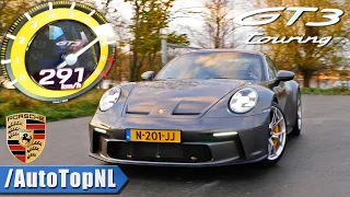PORSCHE 911 992 GT3 Touring *MANUAL* 100-200 & INSANE SOUND DRIFTS & DONUT by AutoTopNL