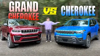 Compared - 2026 Jeep Cherokee  vs 2026 GRAND Cherokee: Here’s How They Differ!