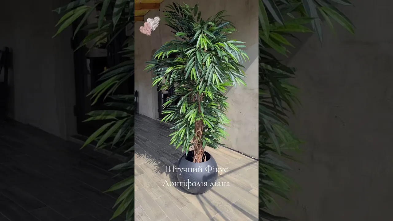 Вазон SFERA L Black Ø42cm K&K