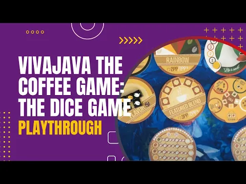 VivaJava The Coffee Game: The Dice Game Solo Playthrough | DaniCha