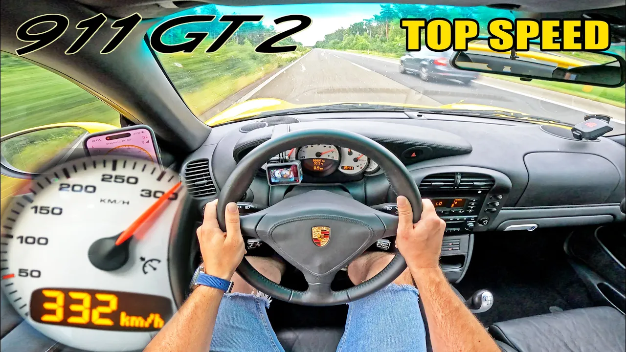 2003 Porsche 996 911 GT2 // 332KM/H POV on AUTOBAHN