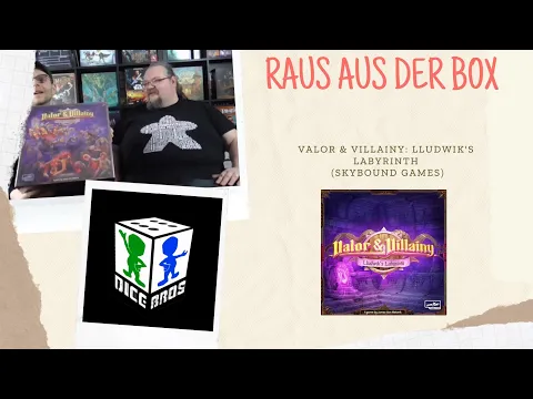 Raus aus der Box: Valor and Villainy - Ludwick´s Labyrinth (Skybound Games)