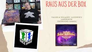 Raus aus der Box: Valor and Villainy - Ludwick´s Labyrinth (Skybound Games)