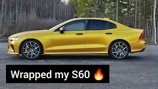 I've wrapped my S60 Polestar Engineered 🔥
