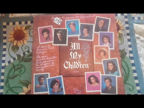 All My Children Soap Opera Vintage Board Game Unboxing Review