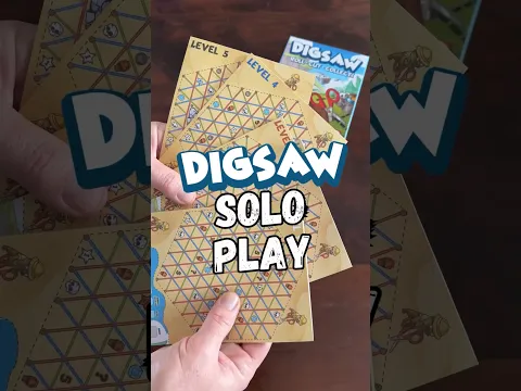 Solo scissor play in Digsaw! ✂️ #tabletopgaming #scissorcut #familygames
