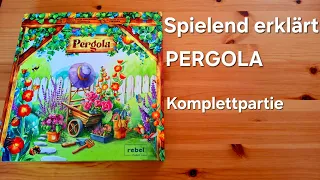 Spielend erklärt: PERGOLA, Komplettpartie // #brettspielvibes