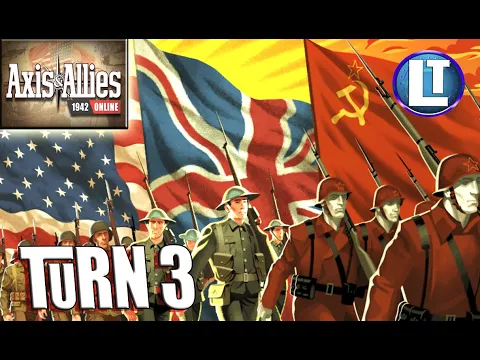 AXIS & ALLIES Full Game PLAYTHROUGH Part 3 / Example of Play