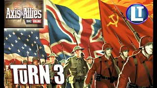 AXIS & ALLIES Full Game PLAYTHROUGH Part 3 / Example of Play