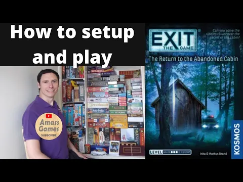 The Return to Abandoned Cabin Exit: the game escape room how to play unboxing AmassGames preview