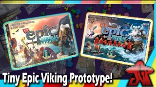 Tiny Epic Vikings PROTOTYPE unboxing (including Shamans and Ragnarok)