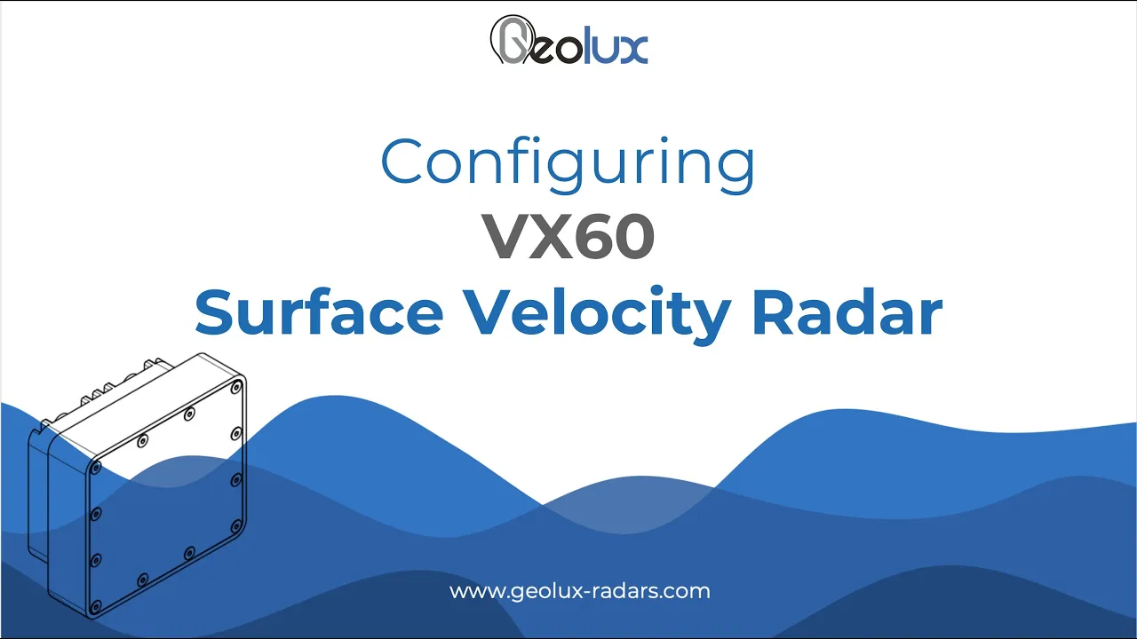 Configuring VX60 Surface Velocity Radar