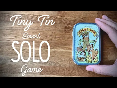 Heritage Farms - Clever Solo Tin Game with a unique win condition.