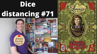 Dice distancing #71 Lorenzo il Magnifico Big Box board game - how far di dice roll? * Amass Games *