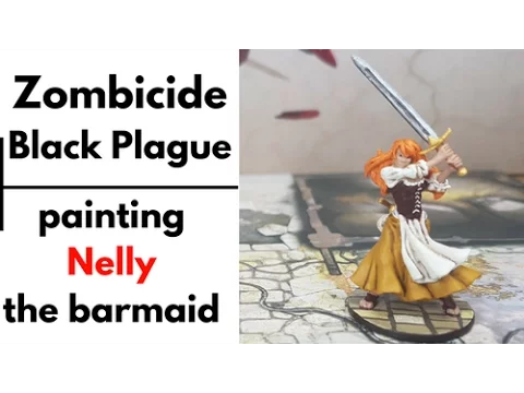 Zombicide Black Plague painting - Nelly the barmaid