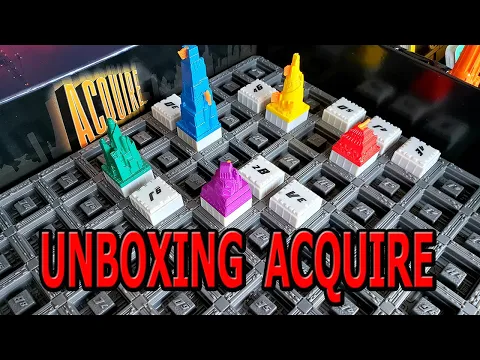 Unboxing y reseña de Acquire juego de mesa