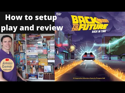Back to the Future board game co-op AmassGames thematic Amerithrash #tabletop #boardgame #movie
