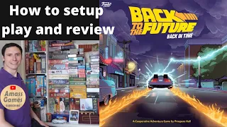 Back to the Future board game co-op AmassGames thematic Amerithrash #tabletop #boardgame #movie
