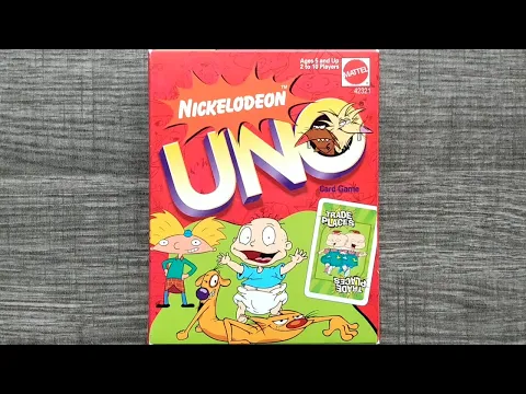 UNO Nickelodeon (Hey Arnold, Angry Beavers, Cat Dog, Rugrats)