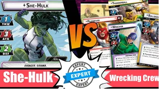 Marvel Champions | She Hulk | Vs Expert Wrecking Crew | True Solo | Justice | Expert | Scenario