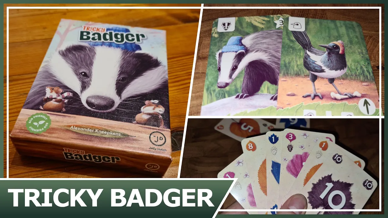 Tricky Badger Review - Food Chain Trick Taking!
