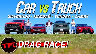 Car vs. Truck DRAG RACE: Have Trucks Actually Gotten QUICKER Than Cars? Let’s Find Out!
