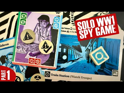 Queen of Spies Gameplay - Chateau Infiltration | Solitaire (Solo) Espionage Board Game | Episode 1