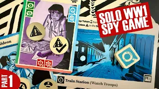 Queen of Spies Gameplay - Chateau Infiltration | Solitaire (Solo) Espionage Board Game | Episode 1