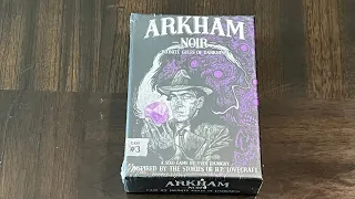 Arkham Noir: Case #3 - Infinite Gulfs of Darkness (Ludo Nova) - Unbox & First Look