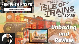 Isle of Trains: All Aboard | Deluxe kickstarter edition | Unboxing and Review | Dranda Games