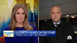 Theranos' Elizabeth Holmes takes the stand for third day of testimony Theranos' Elizabeth Holmes takes the stand for third day of testimony