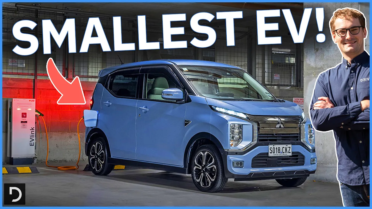 Tiny Rides: 2024 Mitsubishi eK X EV, The Smallest Electric Car Ever! | Drive.com.au