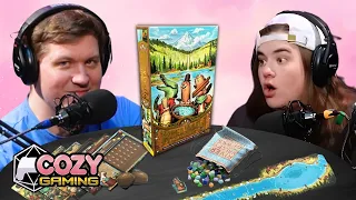 River Valley Glassworks Board Game Playthrough | Tile Drafting Puzzle