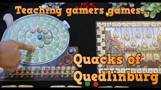 Teaching gamers games: Quacks of Quedlinburg