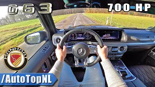 Mercedes AMG G Wagon G63 700HP MANHART POV Test Drive by AutoTopNL