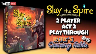 Slay the Spire: The Board Game Act 2 Playthrough (2 Players)