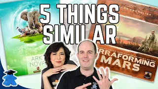 Ark Nova & Terraforming Mars - 5 Things Similar - A Board Game Review