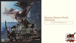 Monster Hunter World Board Game Unboxing