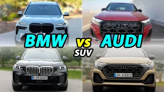 BMW vs Audi SUV comparison X7 vs Q7, X5 vs Q8, X3 vs Q5, X1 vs Q3