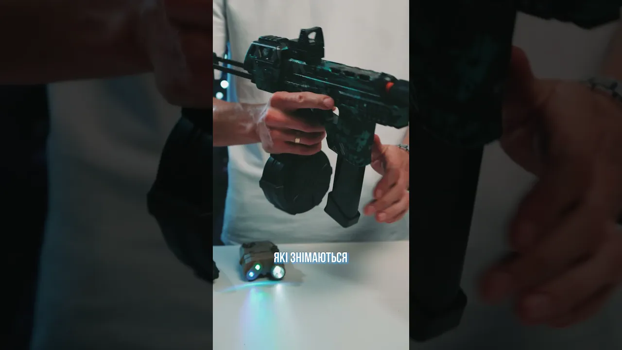 Детский Игрушечный Автомат Гель Бластер на Орбизах MP17 F917-3