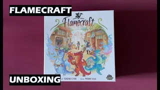 Unboxing Flamecraft board game