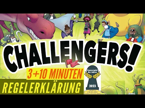 Challengers Regeln Anleitung Kartenspiel - Deck Building Turnierspiel
